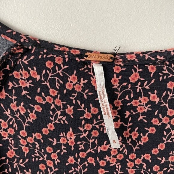 FREE People Floral Clara Liberty Floral Mini Dress Small - Picture 5 of 6